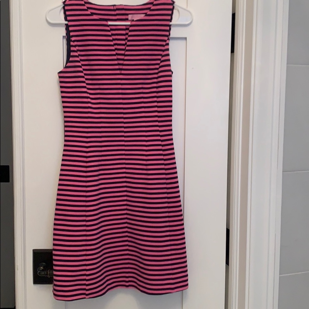 Lilly Pulitzer striped a/line sleeveless dress.